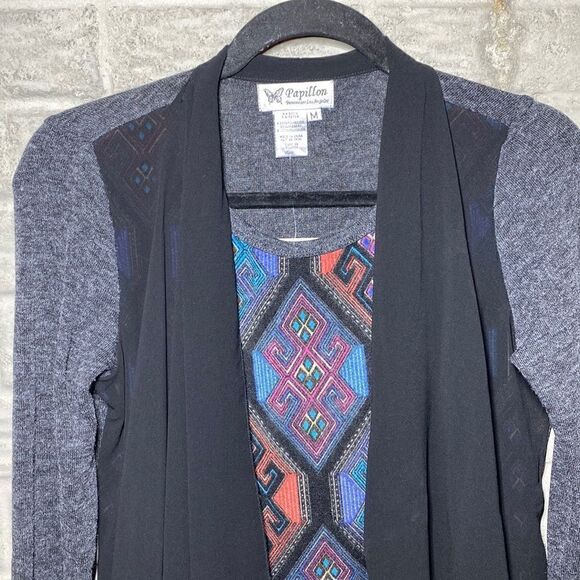 NWT MSRP $329 Papillon Shawl Collar Sweater Women's Size Medium - Picture 5 of 9